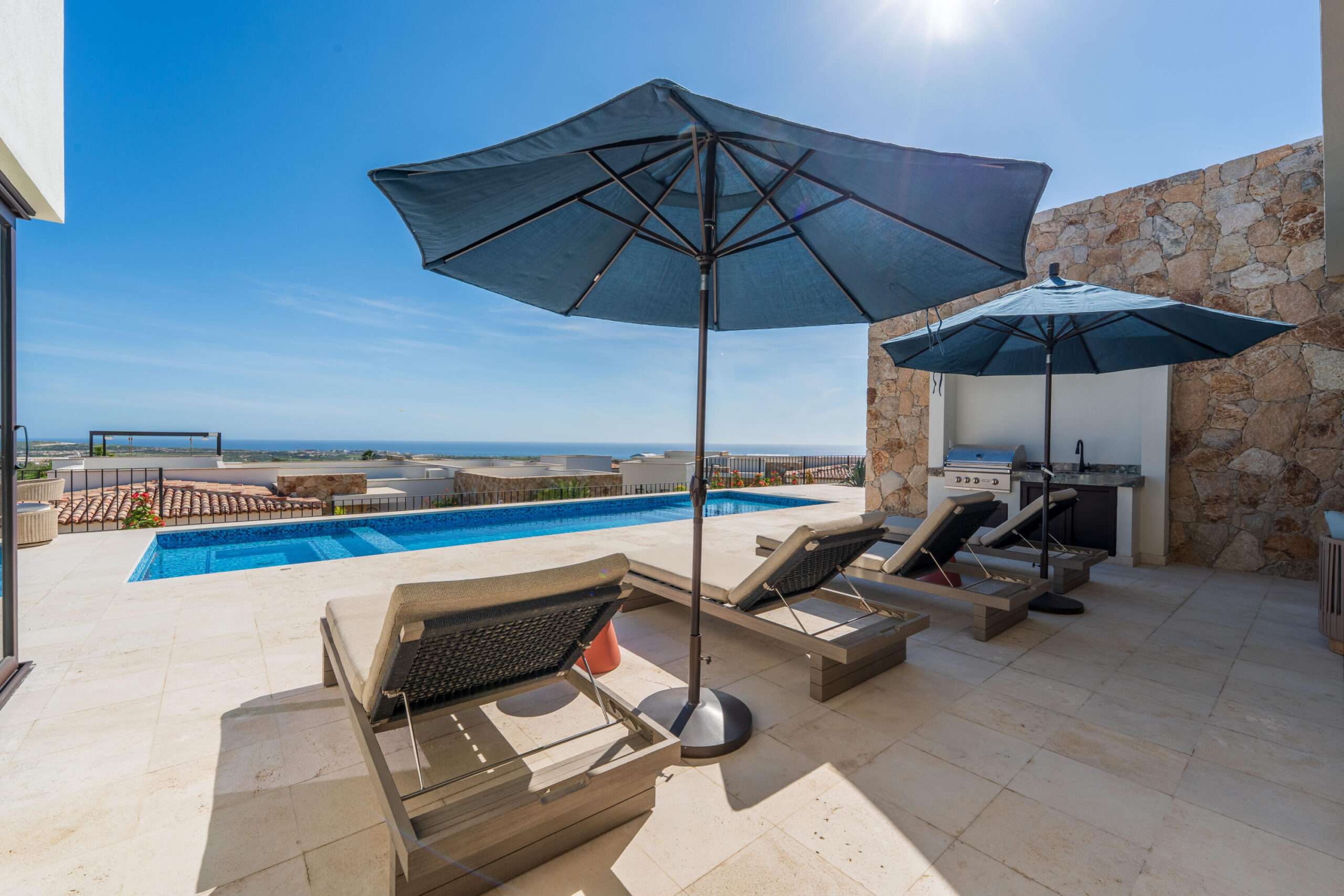 Cabo Luxury Las Terrazas Discover elevated coastal living at Las Terrazas 14 in Diamante, Cabo San Lucas. This fully furnished and equipped home features 4 bedrooms, 4.5 baths, a spacious living and dining area, and a large gourmet kitchen perfect for hosting. Enjoy your private pool with wide-open for sale