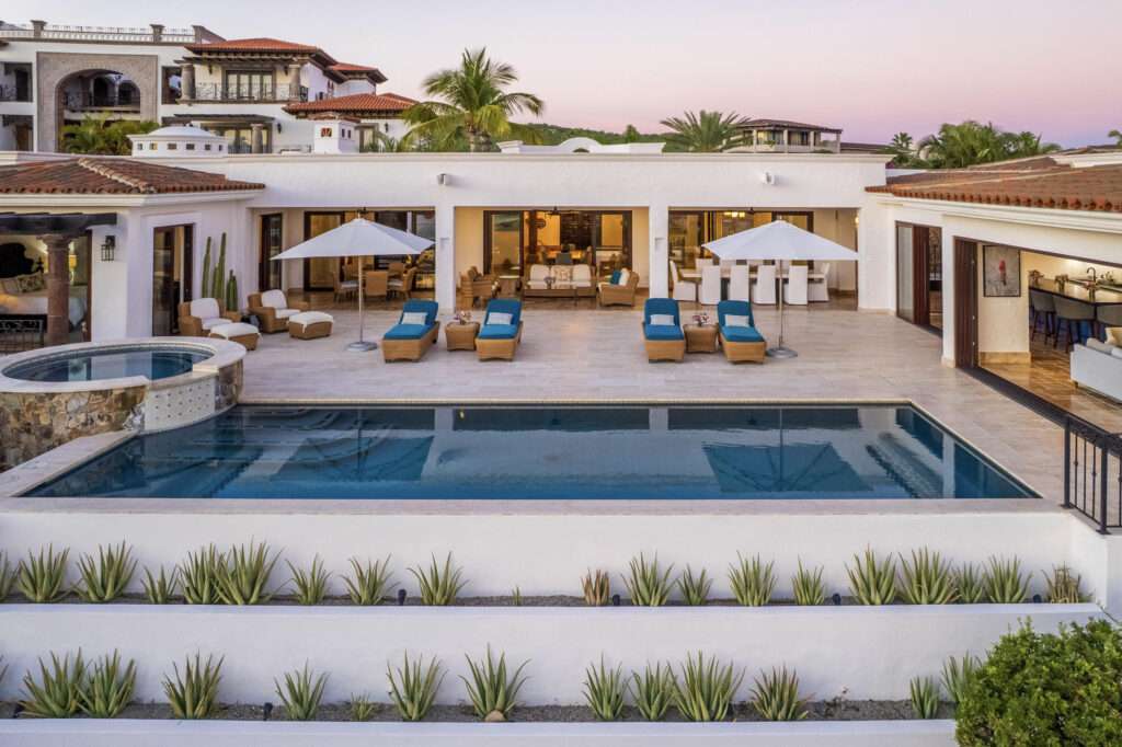 Cabo Luxury Laguna Hills Casa Savoy is a modern 4014 square foot, four-bedroom hillside home, built in 2024, in Laguna Hills, offering breathtaking ocean – 218 Padre Piccolo, San Jose del Cabo, BS