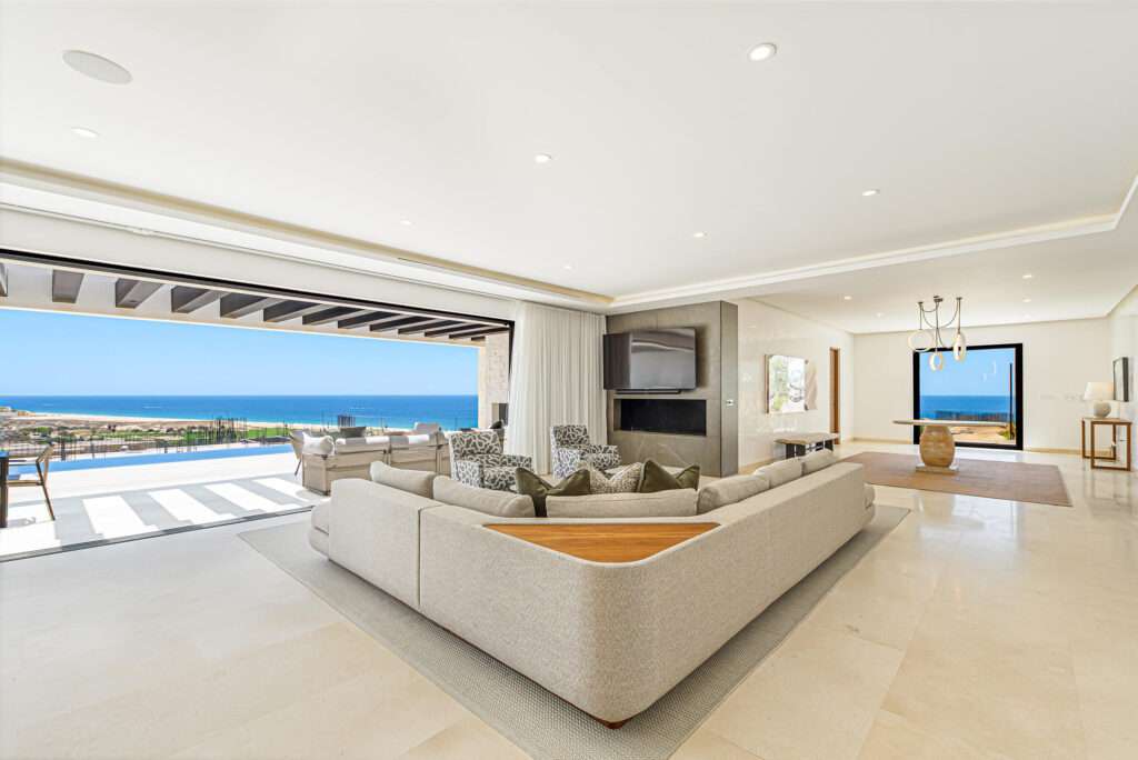 Cabo Luxury Copala Perched atop the hills of Quivira Los Cabos, Villa 43 is a stunning custom residence blending luxury, privacy, and sweeping Pacific Ocean and golf course – 43 Cielo Marbella, Pacific, BS