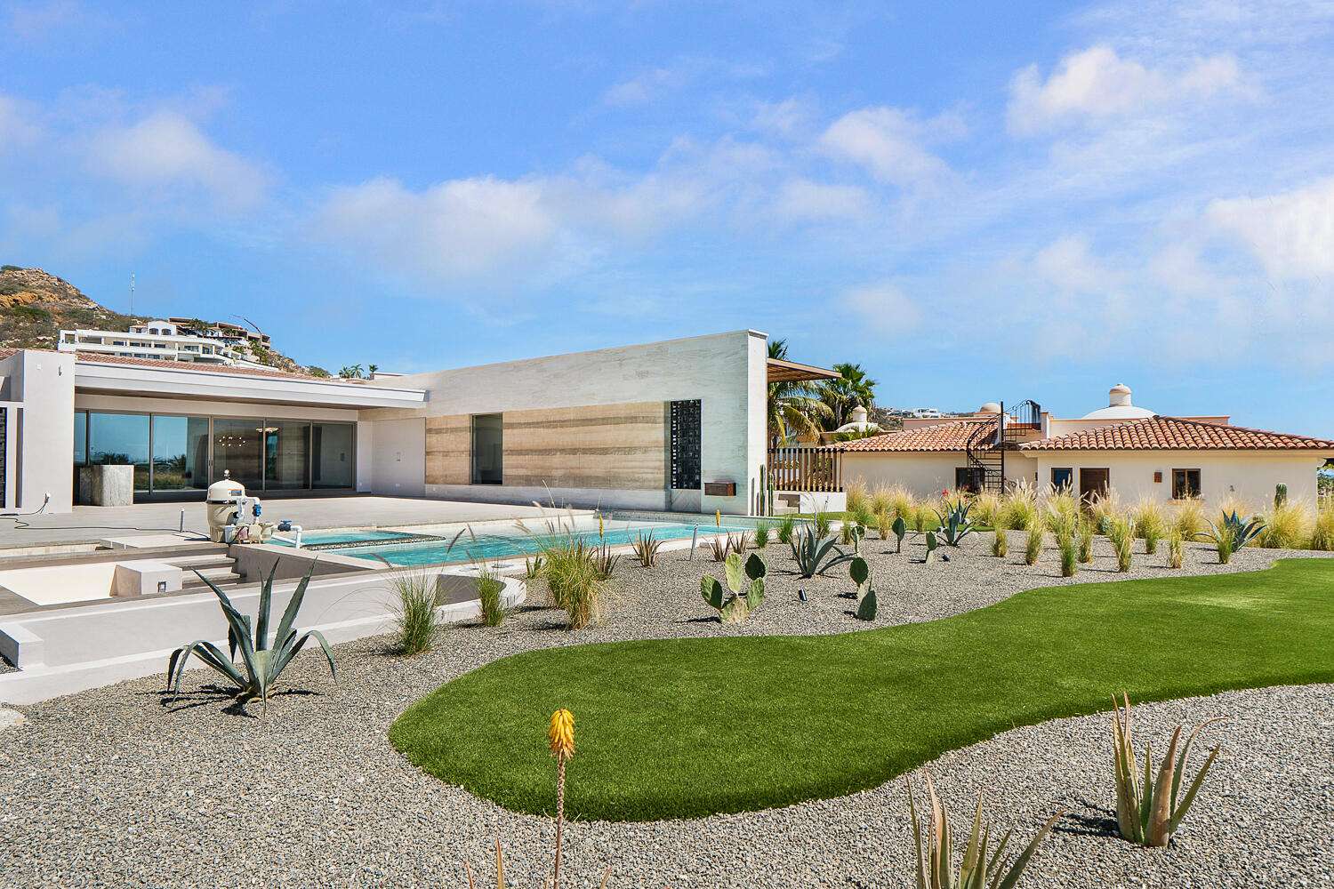 Cabo Luxury Pedregal Csl You are fortunate to have come across this exclusive Pedregal pacific side listing. This tremendous, 6-bedroom, 2021 reconstructed home is something to behold. Checking every box, Casa Tesoro provides: newly landscaped cactus garden with private pool and hot tub in rear of property, ocean for sale