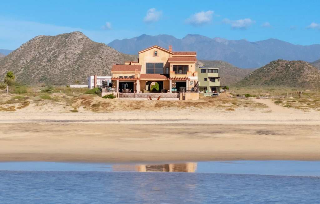 Cabo Luxury Beach Estates Luz de Diamante is perfectly situated just a short walk from the beach and nestled within the prestigious Diamante community positioned between the 5th and 16th holes of the Dunes Course designed by Davis Love III. Spanning approximately 20,000 sqft, this magnificent residence, built in 2017, seamlessly blends modern design with Mexican accents. The estate boasts four spacious master bedrooms, each providing stunning ocean for sale