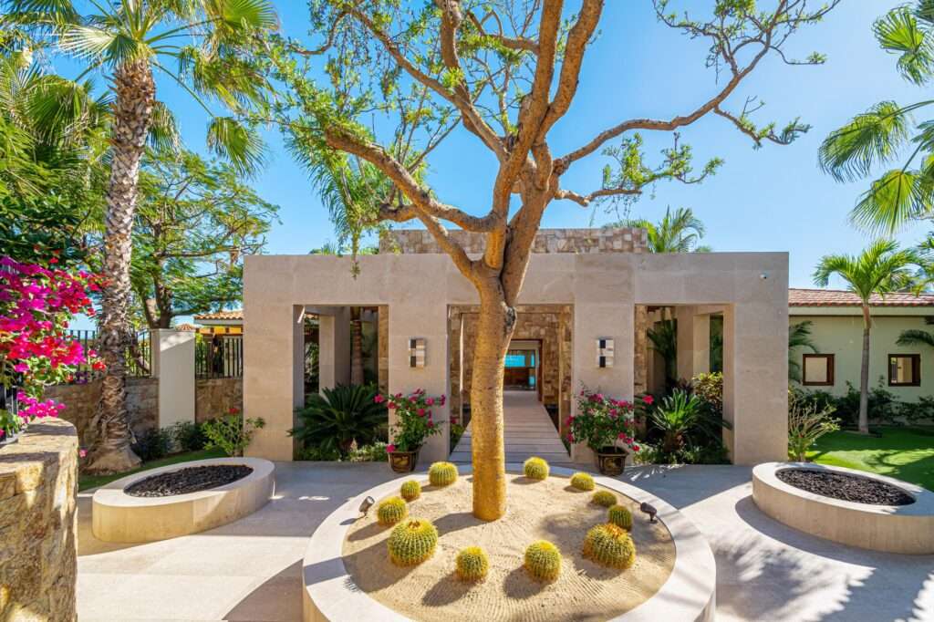 Cabo Luxury Elias Calles ---Beach Front Hacienda Estate---A rare Baja find, this seven-bedroom beachfront estate spans 2.47 acres with 164 feet (50 lineal meters) of white sandy beach! Enjoy whale watching from your private terrace overlooking the Pacific Ocean. The two main beach houses open up to the beach area and you can hear the waves crashing! The property features multiple residences, including two main beach houses that open directly to the sand, offering the sound of crashing waves and sharing a large social terrace perfect for Pacific sunsets. A third ''pool house'' with multiple rooms overlooks the pool area, ideal for guests. This estate presents significant potential, including converting into a Beachfront Boutique Hotel. Inquire for a brochure and FAQ. More information about Hacienda Las OlasTotal of 7 bedrooms, 4 full baths and 1 half bathThe Main Beach House has 1 master bed, 1 master bath complete with ocean – Caleta 58, San Jose Corridor, BS
