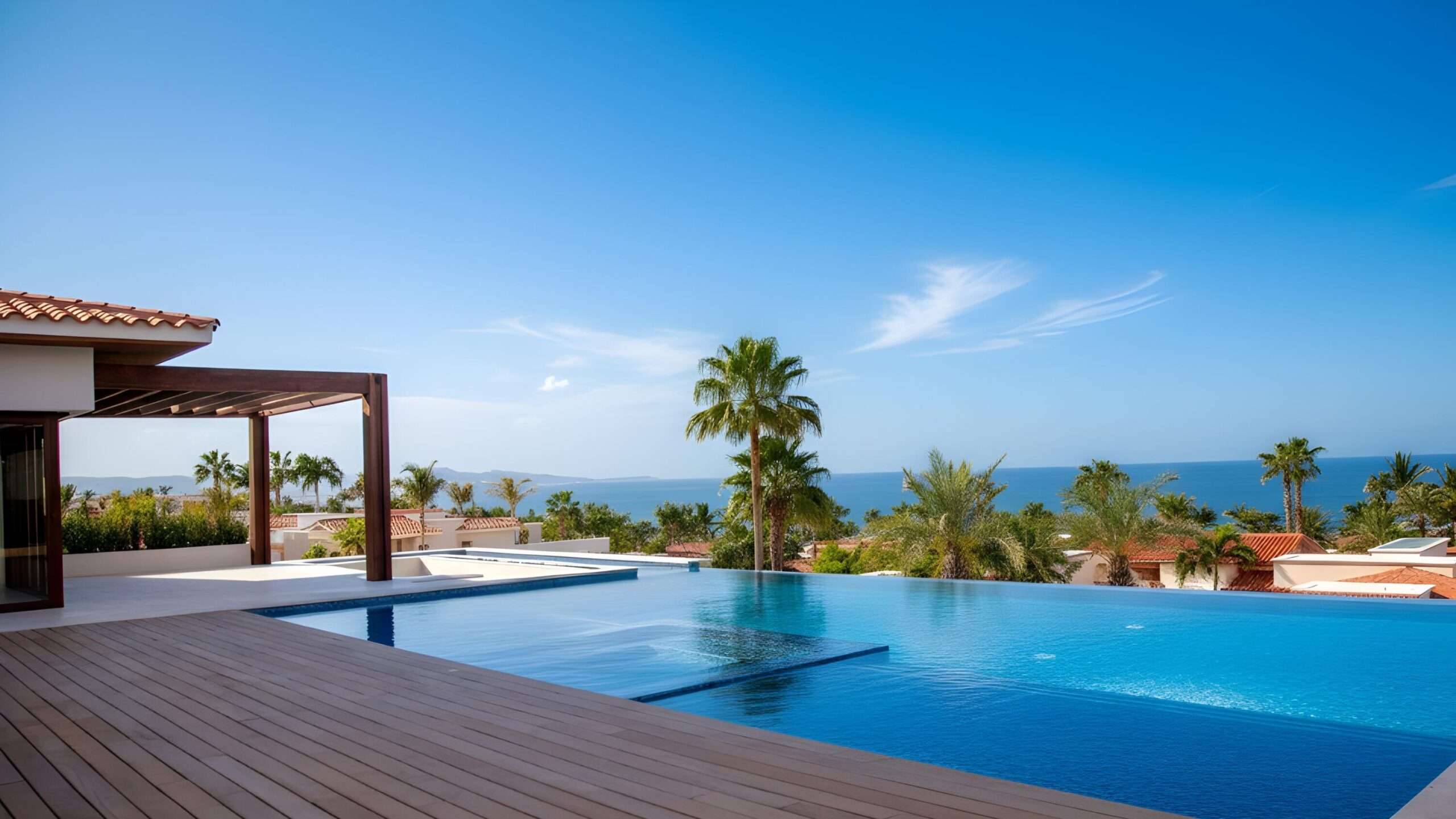 Cabo Luxury Caleta Loma Expect to be wowed with this single level Contemporary Spec Home. Welcome entry way over water and stone walls come alive with through native vegetation. Once inside this unique House, the for sale