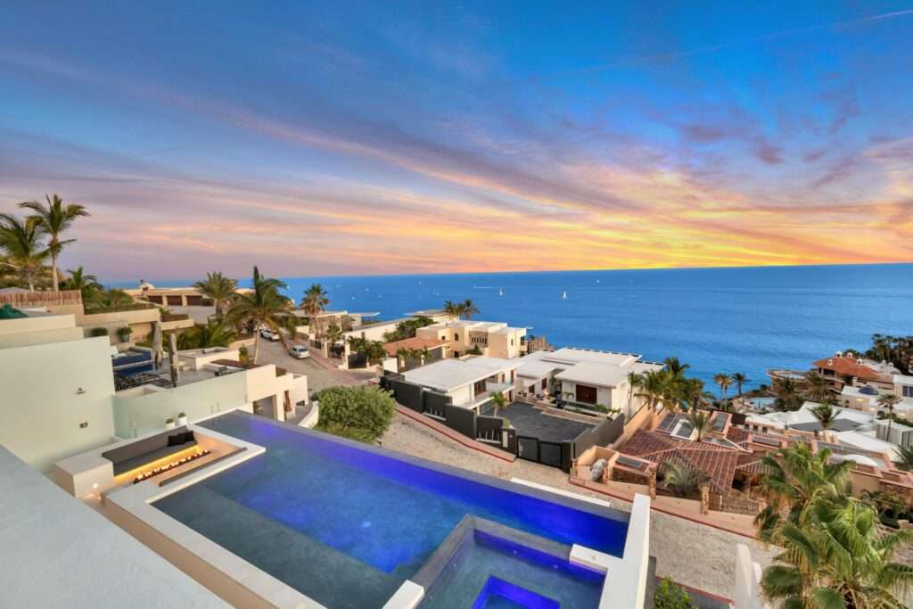 Cabo Luxury Pedregal Csl Where the Pacific becomes your private theater.Perched on the cliffs of El Pedregal, Milichichi is a rare convergence of architectural precision and raw natural drama. From every level of this four-story residence, the Pacific stretches endlessly before you -- and during the season, whales breach and call close enough to hear from the comfort of your deck. This is not a – Camino de los Gatos Lot 9, Cabo San Lucas, BS