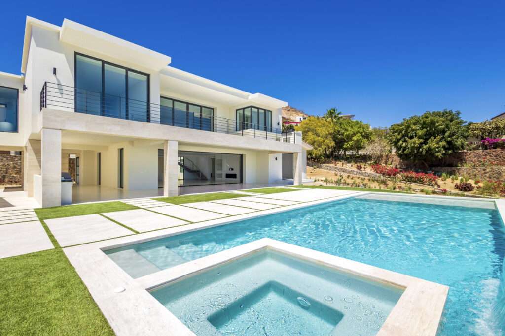 Cabo Luxury Espiritu Del Mar This two story home is located within the exclusive gated community of Espiritu. The entrance surrounded by the interior courtyard will welcome you home; at the lower level a mesmerizing for sale