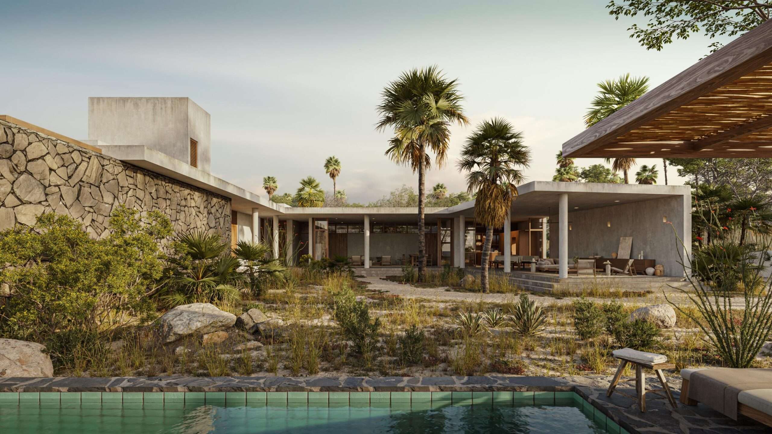 Cabo Luxury San Sebastian Welcome to Casa Entre Patios, where architectural brilliance meets Baja California Sur's natural splendor in this extraordinary four-bedroom, four-and-a-half-bathroom residence. Designed by celebrated Mexican architect Sergio Ortiz, this home transforms living into an art form, where polished concrete dances with warm wood and native stone to create spaces that breathe with the landscape.Located within La Huerta San Sebastián, an exclusive private enclave of just ten architecturally distinguished homes, this remarkable development represents a harmonious union of visionary design and natural beauty. Each residence within this intimate community has been thoughtfully positioned to honor the land's contours while maintaining privacy and connection to the surrounding landscape. CasaBaja Workgroup, creators of La Huerta, is a local team of Todos Santos residents with for sale