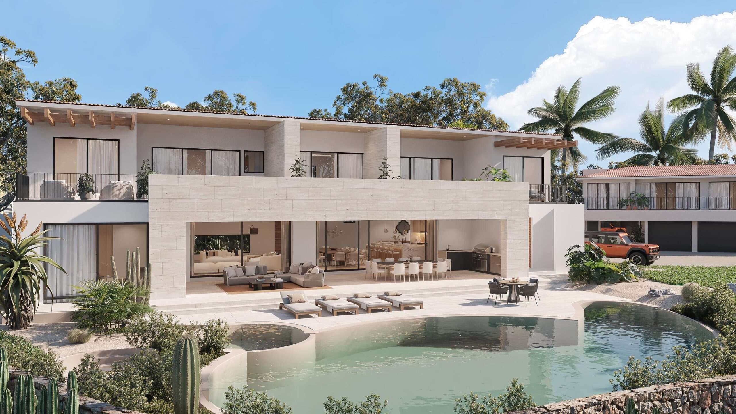 Cabo Luxury Section 1- Las Colinas An incredible opportunity in Cabo's premier private club community -- Querencia. With very limited new inventory, this nearly completed residence will be delivered fully finished by Q2 2026, offering the perfect alternative to a multi- for sale