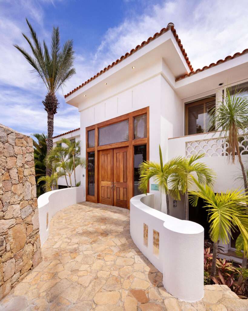 Cabo Luxury Section 4- Las Canadas Discover refined indoor-outdoor living at Cañada 9, set within Querencia, San Jose del Cabo's premier private golf community. Soaring beamed ceilings, walls of pocket glass, and luminous marble floors define an open great room that flows effortlessly to the terrace, infinity-edge pool, and stone-clad water feature -- all framed by panoramic Sea of Cortez and mountain – Palmilla Norte 20, San Jose Corridor, BS