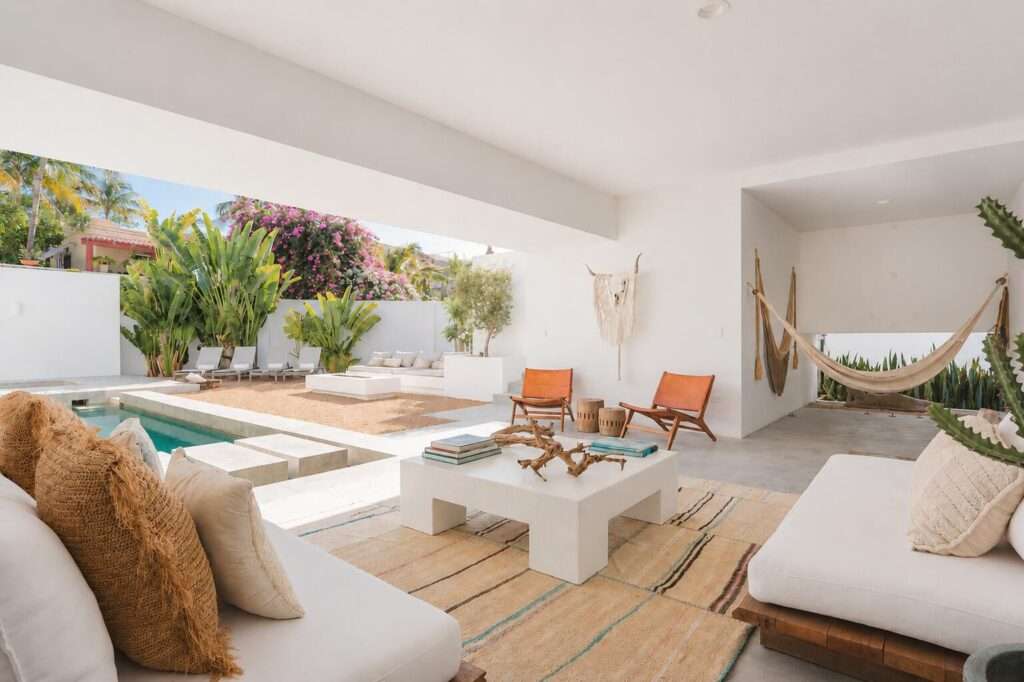 Cabo Luxury Costa Azul One of Baja's Most Distinctive Architectural Residences.Casa Margaux is not a typical home; it is a fully realized architectural hospitality concept.Designed with the sensibility of a boutique retreat, the villa seamlessly blends indoor-outdoor living, globally curated interiors, and one-of-a-kind design elements that create a truly immersive experience.More than a residence, Casa Margaux has positioned itself as a design-driven destination, appealing to a sophisticated, international audience seeking privacy, aesthetics, and meaningful experiences. Casa Margaux represents a compelling luxury real estate investment positioned at the intersection of design, lifestyle quality, and income potential. Located in the highly desirable Costa Azul corridor of San José del Cabo, the property combines architectural distinction, turnkey condition, and demonstrated rental performance with a disciplined, lifestyle-first operating approach. Airbnb's most Wish-Listed House in Baja California Sur.Supported by consistent seasonal demand, premium nightly rates, and a unique positioning within a low-inventory, beach-adjacent market, the villa delivers meaningful income generation without requiring full-time rental intensity. Its design-forward identity, walkable location, and flexibility for curated experiences further enhance its appeal across multiple demand segments.This balanced profile provides investors with a resilient and differentiated asset, offering attractive cash-flow characteristics, long-term value preservation, and the flexibility to enjoy personal use without compromising financial performance. Beyond traditional rentals, Casa Margaux also presents opportunities to expand revenue through wellness retreats, private events, and creative productions, reinforcing its multi-dimensional income potential.As both a refined lifestyle residence and a proven income-producing asset, Casa Margaux stands as a rare opportunity within the Costa Azul market, where limited inventory and strong demand continue to support long-term appreciation.This dual positioning is what makes Casa Margaux not only a residence, but a strategic lifestyle investment. – Lote 1 Manzana B, San Jose del Cabo, BS